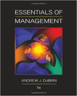 Test Bank for Essentials of Management 9th Edition by Andrew J. DuBrin