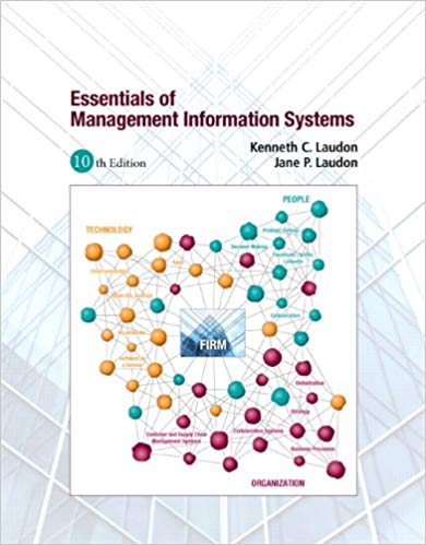 Test Bank for Essentials of Management Information Systems 10th Edition by Kenneth C. Laudon