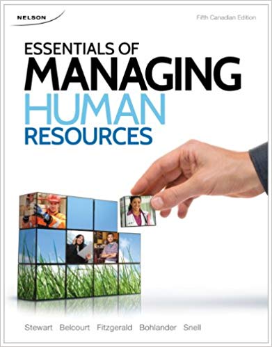 Test Bank for Essentials of Managing Human Resources 5th Canadian Edition by Eileen Stewart