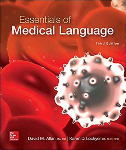 Test Bank for Essentials of Medical Language 3rd Edition by David Allan