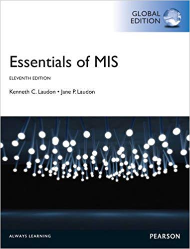 Test Bank for Essentials of MIS Global 11th Edition by Kenneth C.; Laudon