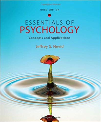 Test Bank for Essentials of Psychology Concepts and Applications 3rd Edition by Jeffrey S. Nevid Ph.D.