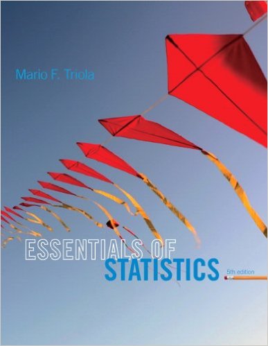Test Bank for Essentials of Statistics 5th Edition by Mario F. Triola