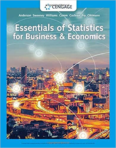 Test Bank for Essentials of Statistics for Business and Economics 9th Edition by Stephen A. Anderson