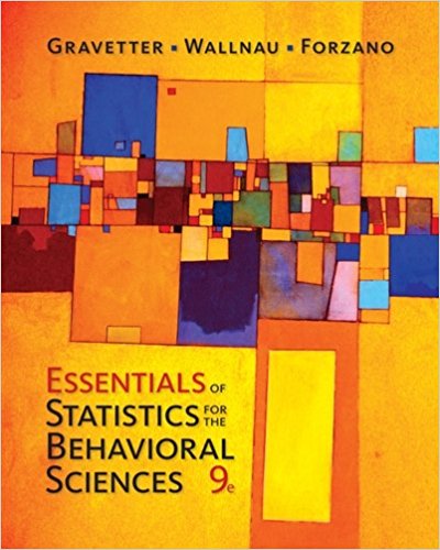 Test Bank for Essentials of Statistics for The Behavioral Sciences 9th Edition by Gravetter