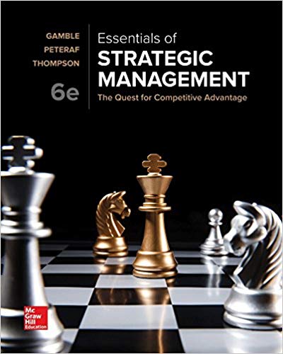Test Bank for Essentials of Strategic Management The Quest for Competitive Advantage 6th Edition by John E Gamble