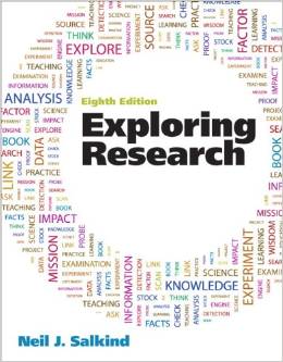Test Bank for Exploring Research 8th Edition by Neil J. Salkind