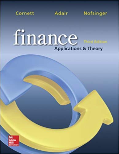 Test Bank for Finance Applications and Theory 3rd Edition by Marcia Millon Cornett