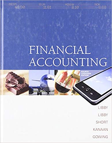 Test Bank for Financial Accounting 4th Canadian Edition by Robert; Libby