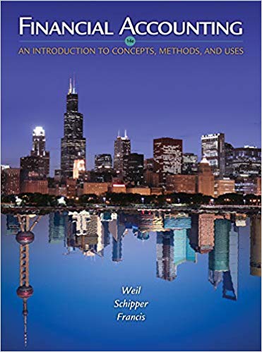 Test Bank for Financial Accounting An Introduction to Concepts Methods and Uses 14th Edition by Roman L. Weil