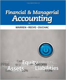 Test Bank for Financial and Managerial Accounting 12th Edition by Carl S. Warren
