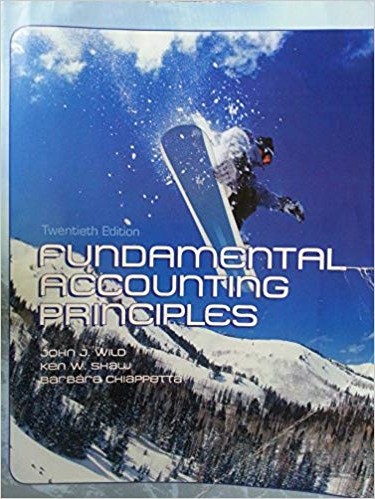 Test Bank for Fundamental Accounting Principles 20th Edition by JOHN J. WILD