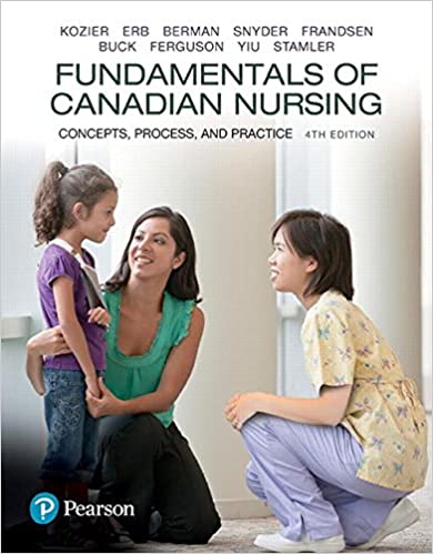 Test Bank for Fundamentals of Canadian Nursing Concepts Process and Practice 4th Canadian Edition by Barbara J. Kozier