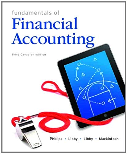 Test Bank for Fundamentals of Financial Accounting 3rd Canadian Edition by Fred Phillips Associate