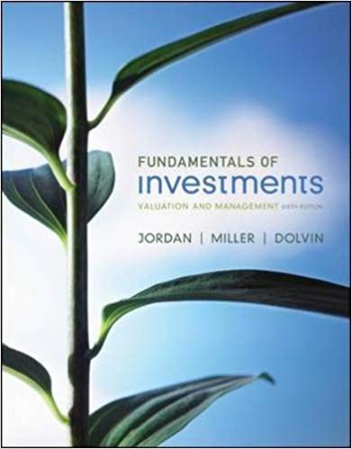 Test Bank for Fundamentals of Investments 6th Edition by Bradford D. Jordan
