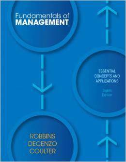 Test Bank for Fundamentals of Management 8th Edition by Stephen P. Robbins