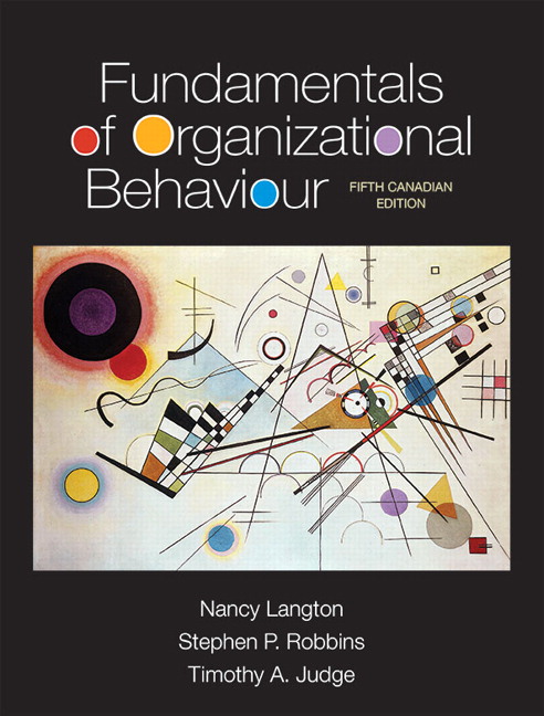 Test Bank for Fundamentals of Organizational Behaviour 5th Canadian Edition by Nancy Langton