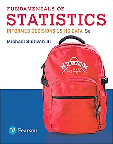 Test Bank for Fundamentals of Statistics 5th Edition by Michael Sullivan