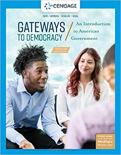 Test Bank for Gateways to Democracy An Introduction to American Government Enhanced 4th Edition by John G. Geer