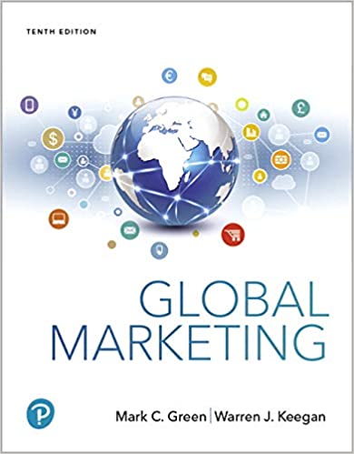 Test Bank for Global Marketing 10th Edition by Mark C. Green
