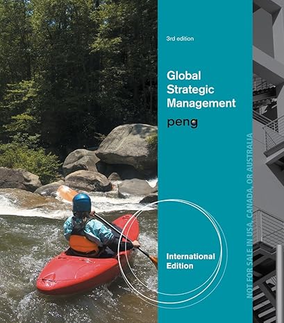 Test Bank for Global Strategic Management International Edition 3rd Edition by Mike W. Peng