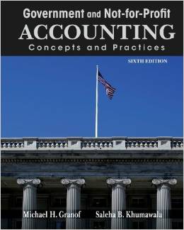Test Bank for Government and Not For Profit Accounting Concepts and Practices 6th Edition by Michael H.