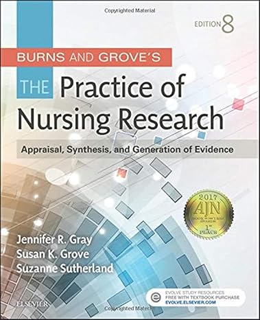 Test Bank for Gray 8e Burns and Groves The Practice of Nursing Research 8e