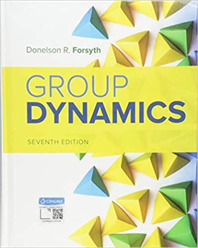 Test Bank for Group Dynamics 7th Edition by Donelson R. Forsyth