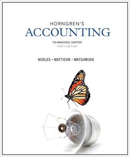 Test Bank for Horngren's Accounting The Managerial Chapters 10th Edition by Tracie L. Miller Nobles