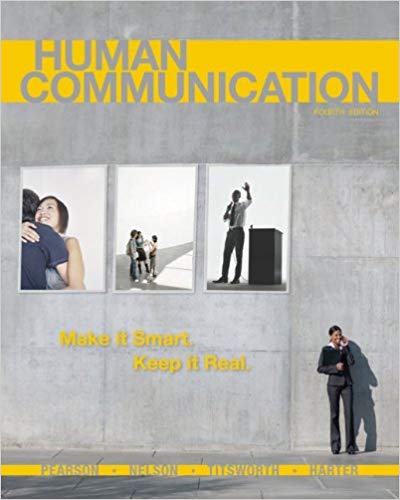 Test Bank for Human Communication 4th Edition by Judy Pearson