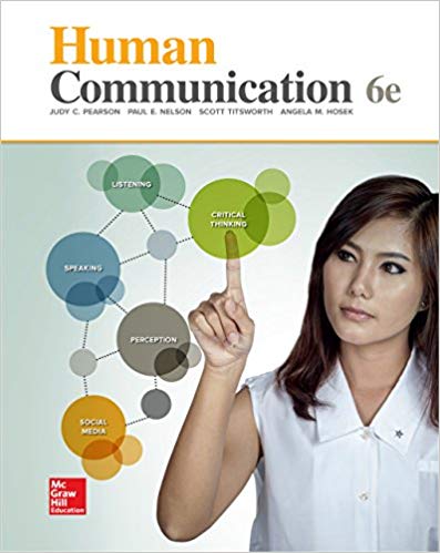 Test Bank for Human Communication 6th Edition by Judy Pearson