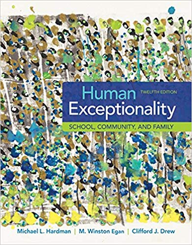 Test Bank for Human Exceptionality School Community and Family 12th Edition by Michael L. Hardman