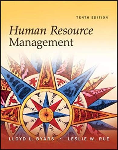 Test Bank for Human Resource Management 10th Edition by Lloyd Byars