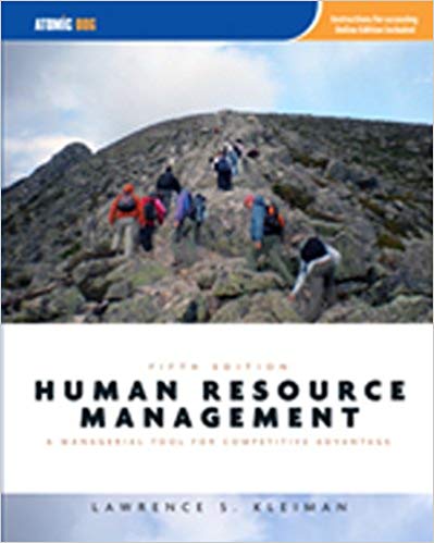 Test Bank for Human Resource Management 5th Edition by Lawrence Kleiman