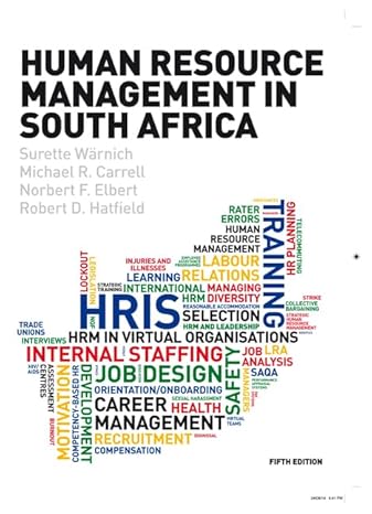 Test Bank for Human Resource Management in South Africa 5th Edition by Surette Wrnich