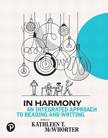 Test Bank for In Harmony Reading and Writing 3rd Edition by Kathleen T. McWhorter