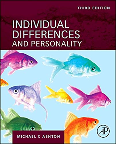 Test Bank for Individual Differences and Personality 3rd Edition by Michael C. Ashton