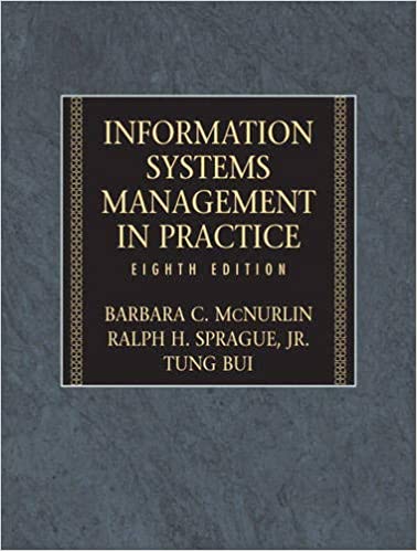 Test Bank for Information Systems Management 8th Edition by Barbara McNurlin