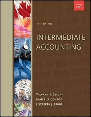 Test Bank for Intermediate Accounting 5th Edition Volume 1 by Thomas H. Beechy