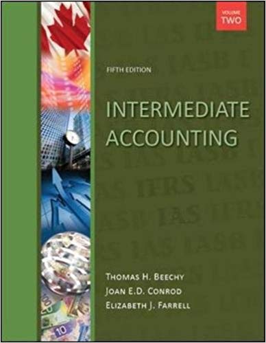 Test Bank for Intermediate Accounting 5th Edition Volume 2 by Thomas H. Beechy