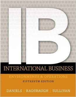 Test Bank for International Business 15th Edition by John Daniels