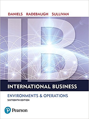 Test Bank for International Business 16th Edition by John Daniels