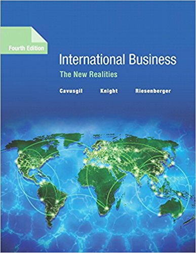 Test Bank for International Business The New Realities 4th Edition by S. Tamer Cavusgil
