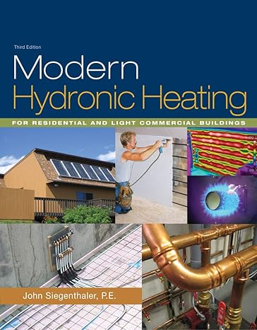 Test Bank for Modern Hydronic Heating For Residential and Light Commercial Buildings 3rd Edition by John Siegenthaler