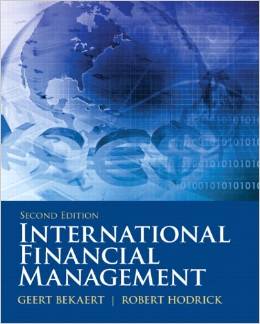 Test Bank for International Financial Management 2nd Edition by Geert J Bekaert
