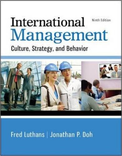 Test Bank for International Management Culture Strategy and Behavior 9th Edition by Fred Luthans