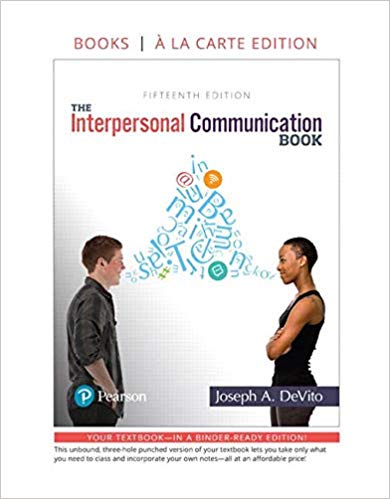 Test Bank for Interpersonal Communication Book 15th Edition by Joseph A. DeVito