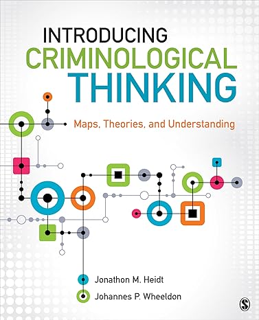 Test Bank for Introducing Criminological Thinking Maps Theories and Understanding 1st Edition by Jon Heidt