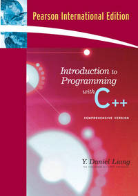 Test Bank for Introduct Programmi C++ 3rd International Edition by Y. Daniel Liang