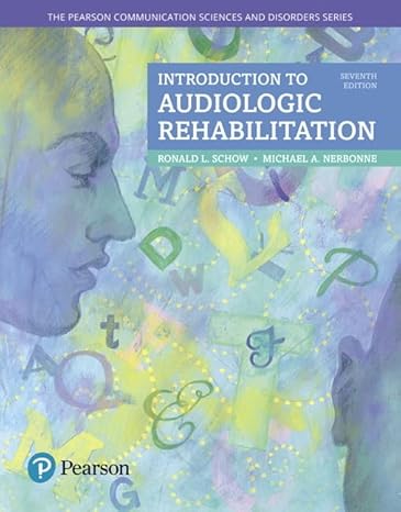 Test Bank for Introduction to Audiologic Rehabilitation 7th Edition by Ronald L. Schow